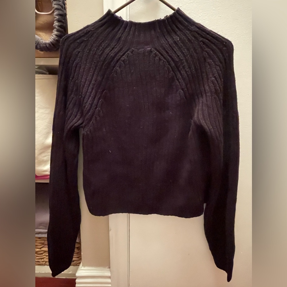 Black knit sweater